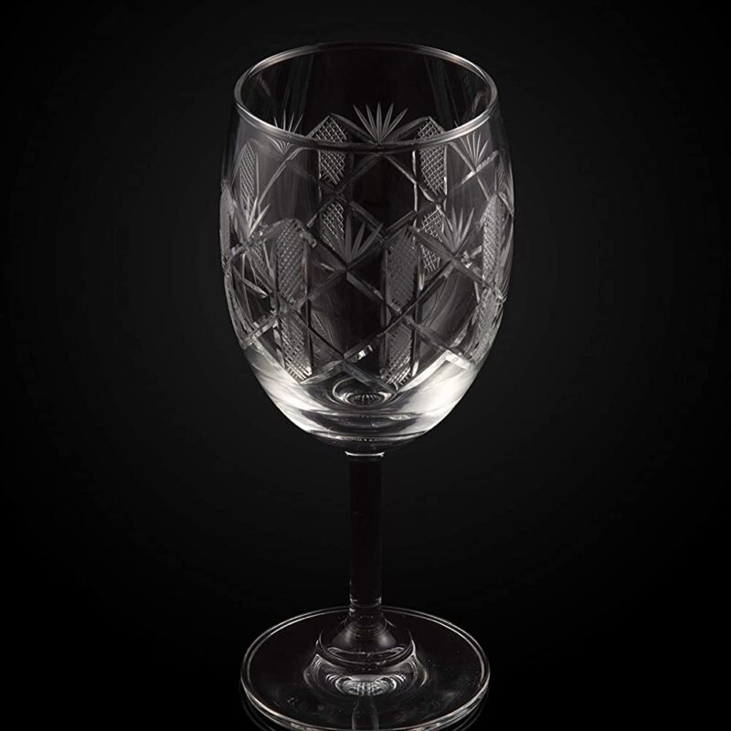 Diamond Cut Wine Glass4